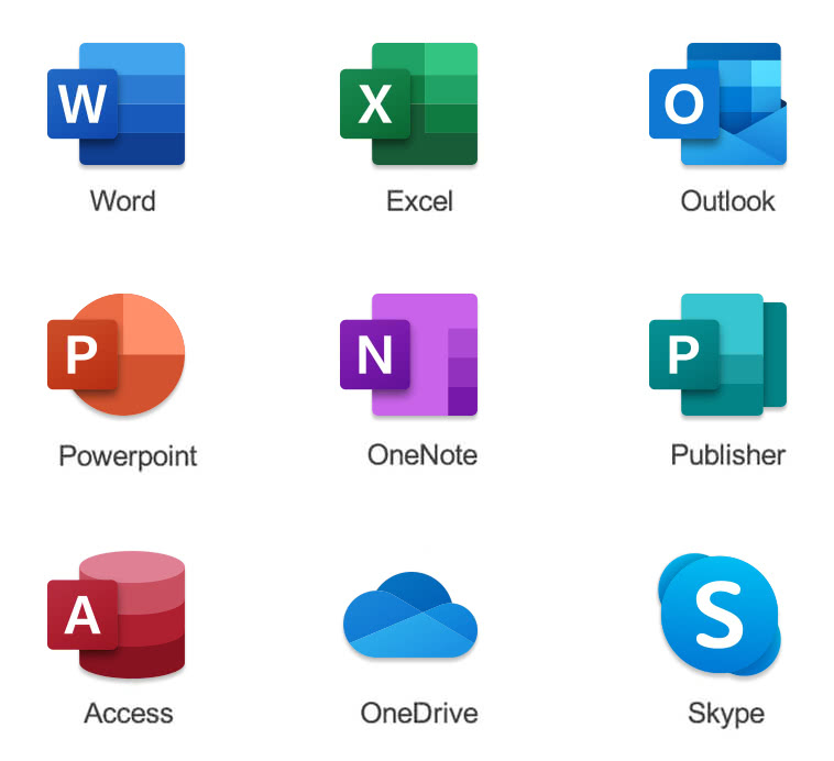 Microsoft products suite